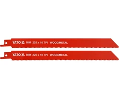 Yato PJŪKLĖS METALUI IR MEDIENI BIM 225 MM 10TPI / 2 Vnt.