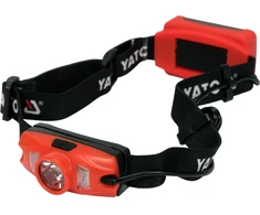 Yato PRIEKINĖ LIETUVA 500 LM, ĮKRAKOMA, LI-ION 3.7V 1000MAH, IP44, BALTOS, MĖLYNOS IR RAUDONOS ŠVIESOS