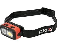 Yato PRIEKINIS LEMPAS 500 LM, AKUMULIATORIUS/3XAAA, JUDĖJIMO JUTIKLIS, Li-ION 3.7V 1000MAH, IP54, NUOLATINIS ŠVIESOS REGULIAVIMAS