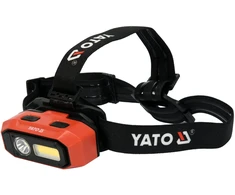 Yato PRIEKINIS LEMPAS 800LM, AKUMULIATORIUS, JUDĖJIMO JUTIKLIS, Li-ION 3.7V 2200MAH, IP54, NUOLATINIS ŠVIESOS REGULIAVIMAS