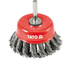 YATO BET šepetėlis 75mm, SU BOTONU, VYKTA viela 4752