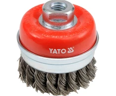 YATO BUT šepetys 60 mm, M14 sriegis, susukta viela - INOX 4768