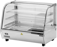 Toya Sa Poland Šildoma vitrina | pastatoma | 160 l | 1500 W | 856 × 568 × 686 mm | 30–90 °C | 3 lentynos | stumdomos durys | nerūdijantis plienas ir stiklas | LED | vandens talpa drėgmei (YG-04981)