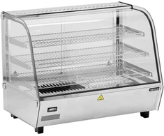 Toya Sa Poland Šildoma vitrina | pastatoma | 160 l | 1500 W | 856 × 568 × 686 mm | 30–90 °C | 3 lentynos | stumdomos durys | nerūdijantis plienas ir stiklas | LED | vandens talpa drėgmei (YG-04981)