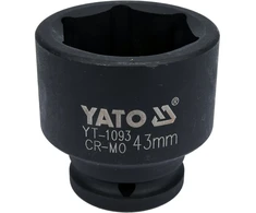 Yato Toya Sa Poland Galvutė smūginė šešiakampė | 20 mm (3/4") | 43 mm (YT-1093)