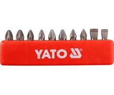 Yato SUKTUČIŲ ANTGALIAI 25 MM, MIX, 10 Vnt. RINKINYS.