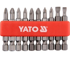 YATO KOMPLET sukimo antgalių / BITÓW 50mm 10vnt. MIX plokščias/PH/PZ 0483