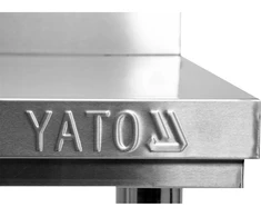 Toya Sa Poland Darbo stalas su lentyna | nerūdijantis plienas | 800x700xH850+100 mm bortelis (YG-09030)
