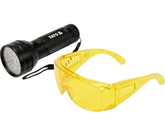 Yato Toya Sa Poland UV žibintuvėlis ir akiniai kondicionavimo sistemos nuotėkio aptikimui | UV 21 LED (YT-08581)