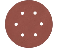 Toya Sa Poland Šlifavimo popierius {velcro) | 6 skylės | 150 mm / P240 | 50 vnt. (YT-834589)