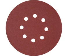 Toya Sa Poland Šlifavimo popierius {velcro) | 8 skylės | 150 mm / P240 | 50 vnt. (YT-834599)