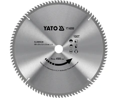 Yato Aliuminio pjovimo pjūklo diskas 350 mm, 100 dantų, dengtas volframo karbidu, aliuminio pjūklo diskas