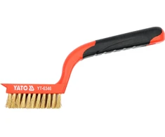 YATO SZCZOTKA DRUCIANA 5-RZĘDOWA 180mm, PLASTIKOWA RĄCZKĄ, DRUT MOSIĘŻNY 6346