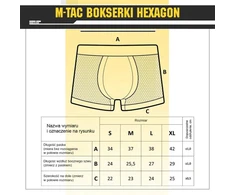 Apatiniai M-Tac Hexagon, Juoda