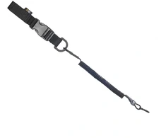Dirželis M-Tac Safety Cord Lite for carbine with D-ring and fastex, Juoda