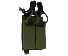 Dvigubas velcro pistoleto dėtuvių dėklas Tasmanian Tiger, Olive Žalias