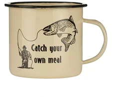Fosco Emaliuotas puodelis Catch Your Own Meal