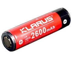 Įkraunama ličio baterija Klarus 18650 3.7V 2600 mAh