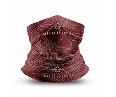 Kaklamautė Pentagon Skiron "Topographic Map", Maroon Raudona