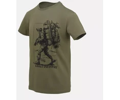 Marškinėliai Helikon-Tex Light infantry, Olive Žalias