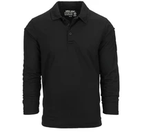 Polo marškinėliai ilgomis rankovėmis 101INC, Juoda
