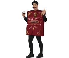 Butelio kostiumas suaugusiems \ Raudona wine\