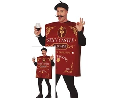 Butelio kostiumas suaugusiems Raudona wine