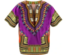 Gyvybinga violetinė Dashiki kostiumas vyrams - I&amp;scaron siskirk stiliaus!