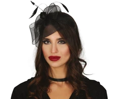 Fiesta Juoda gėlių tiara