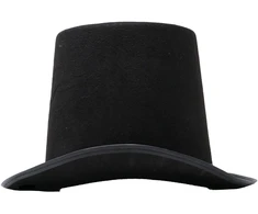 Juoda veltinio skrybėlė 20 cm