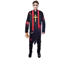 Kunigo zombio kostiumas suaugusiems