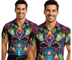 Neoniniai flamingo mar&amp;scaron kinėliai vyrams