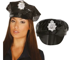 Policijos kepurė su ženkleliu