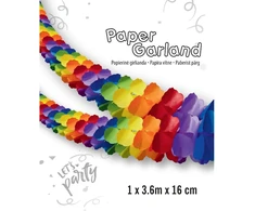 Popierinė dekoracija Garlianda , 3,6 m