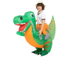 Pripučiamas dinozauro kostiumas vaikams