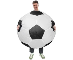 Pripučiamas futbolo kamuolio kostiumas suaugusiems