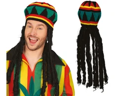 \ Rasta\ kepurė su plaukais