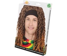 Rasta perukas su galvos raiščiu