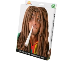 Fiesta Rasta rudos spalvos perukas
