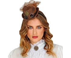Steampunk plaukų lankelis \ Mini kepurė\