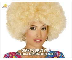 Šviesus afro perukas
