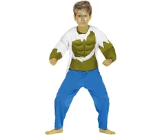 Žalias superherojaus kostiumas berniukams