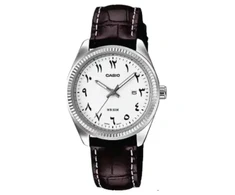 Laikrodis Casio Collection Vintage CASIO COLLECTION modelis LADY DATE - LEATHER, Baltas