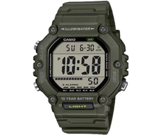 Laikrodis Casio Collection Vintage CASIO SPORT COLLECTION modelis OVERSIZE 10 YEARS BATTERY - Žalias