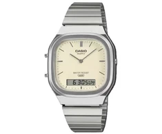 Laikrodis Casio Collection Vintage CASIO VINTAGE modelis EDGY ROUNDED SQUARE - Sidabrinis