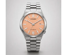 Laikrodis Citizen modelis Tsuyosa Automatic - Salmon Rožinė
