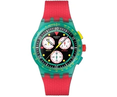 Laikrodis SWATCH modelis NEON EMERALD CHRONO
