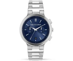 Laikrodis TRUSSARDI R2453164004. Kwarcowy, Kolor mėlyna. Mężczyzna.