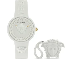 Laikrodis VERSACE MEDUSA POP + VERSACE Baltas SILICON PURSE VE6G00123