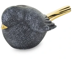 Art-Pol Figūrėlė Paukštis, pilka/auksinė, 16x7x7,5(A) cm